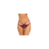 Panty rouge bordeaux ouvert à l'entrejambe 